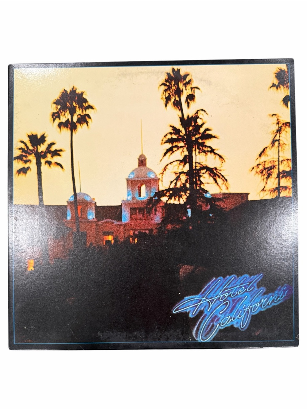 Vintage The Eagles Hotel California Vinyl Record 1976 Asylum Records W/ Poster
